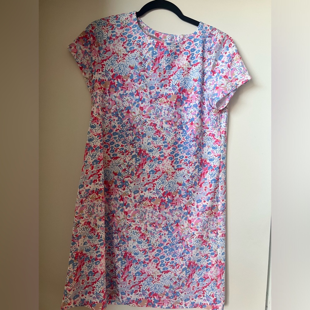 Jude Connally Pink and Blue Floral Mini Dress